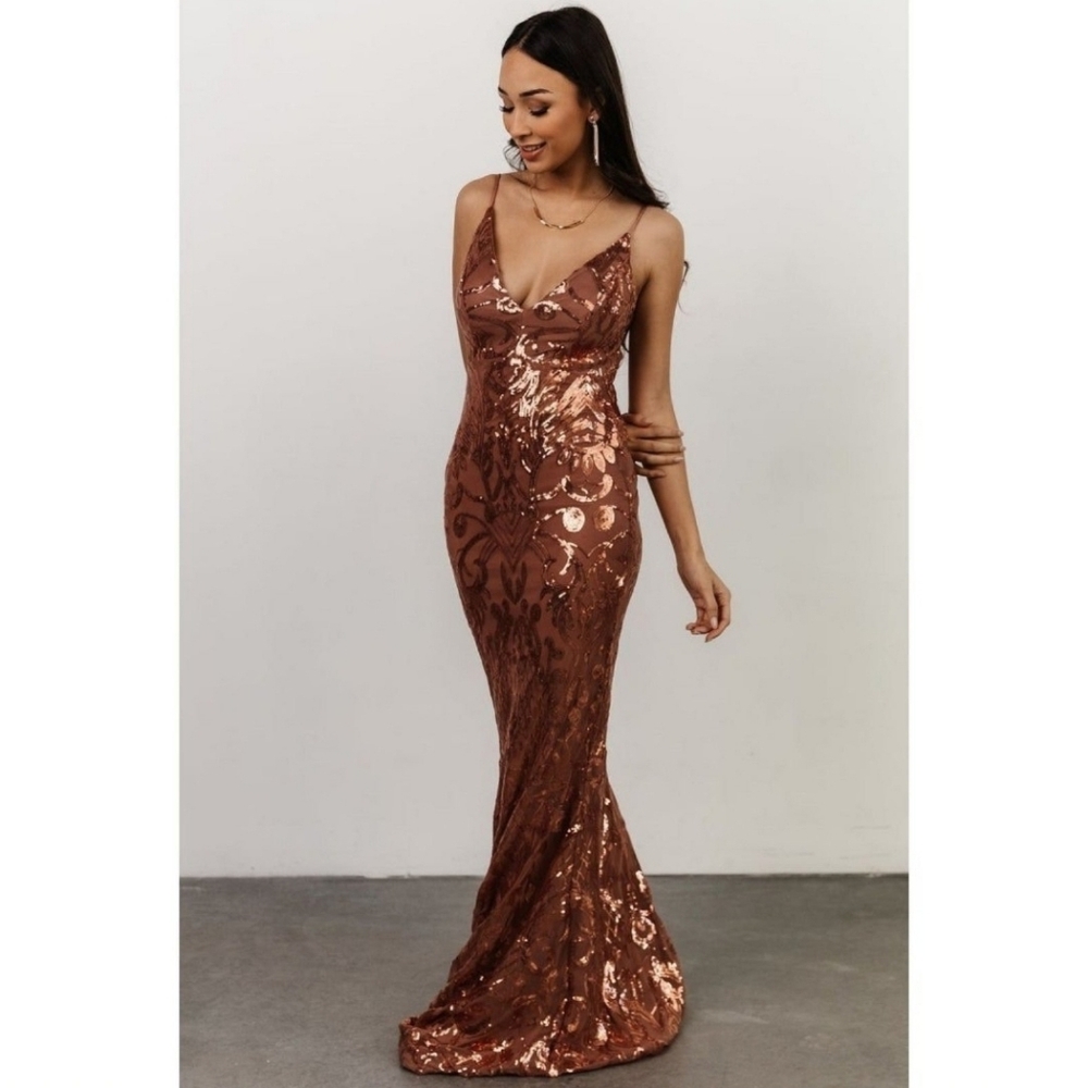 Rose gold gown